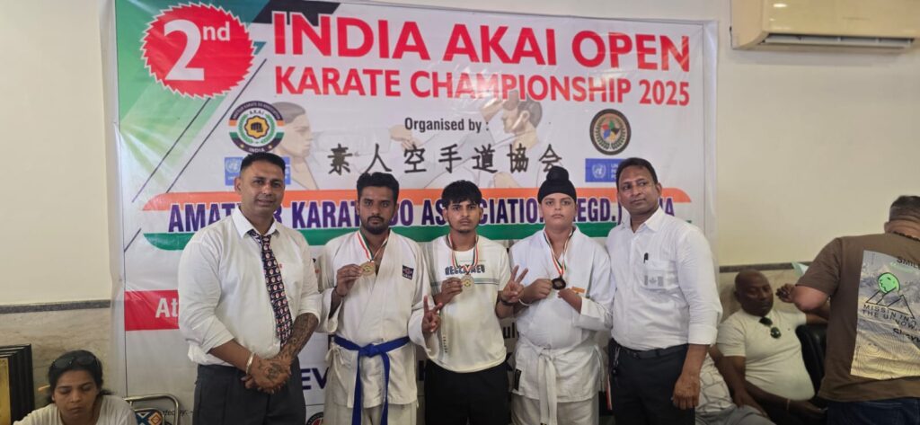 The 2nd India AKAl Open Karate Championship held on July 27, 2025 in Kapurthala,  Budo Kai do Mixed Martial Arts federation of India players have won Medals ( Gold, Silver @ Bronze )