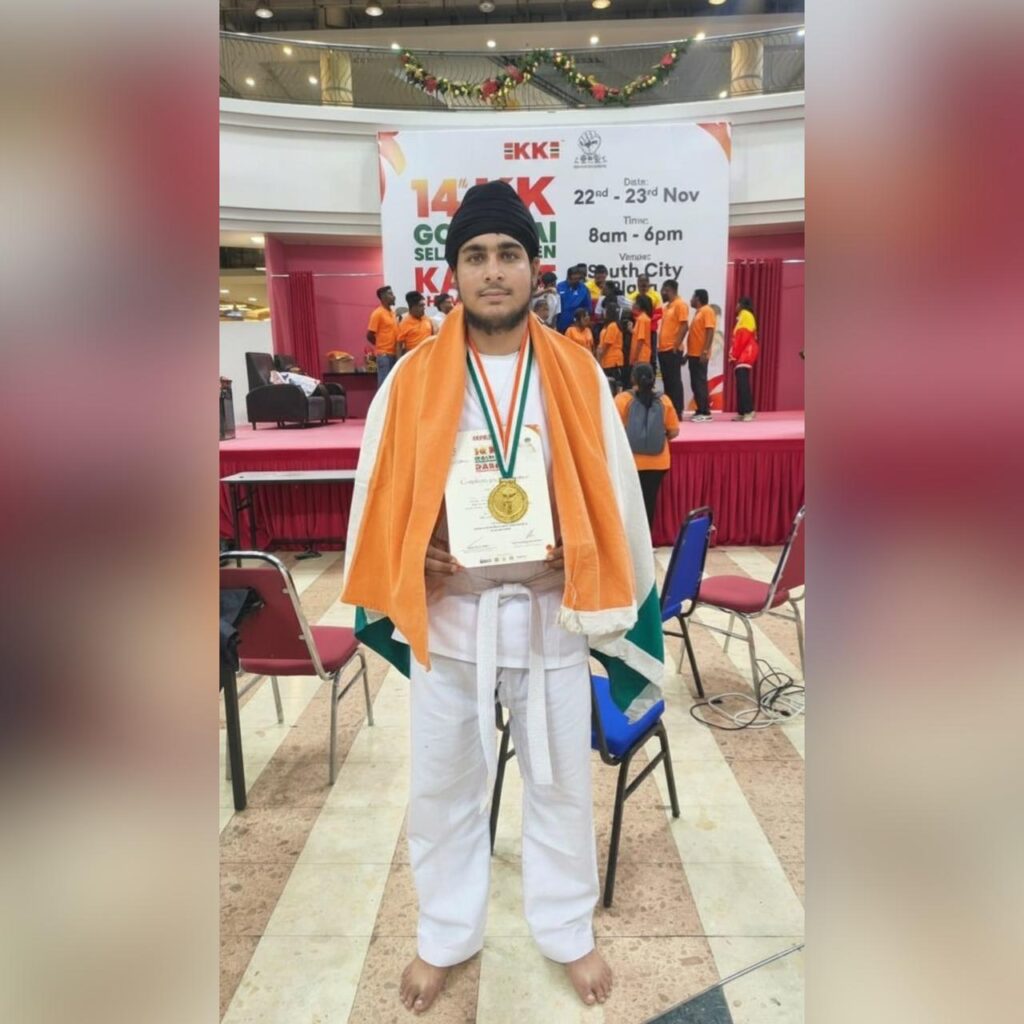 Budo Kai Do India Shines at 14th international karate Championship Arshdeep Singh win Gold medal in 14th KK Goju-Kai Selangor International Open Karate Championship